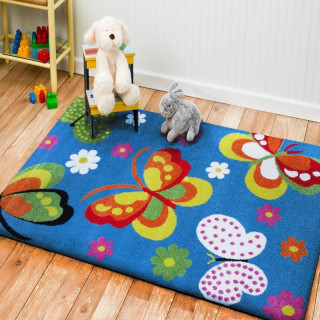 Farebný koberec s motívom Motýle