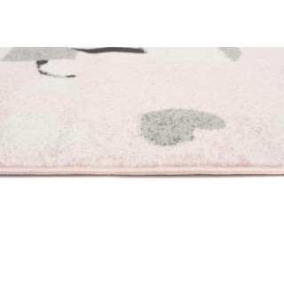 Ružový detský koberec s obrázkom