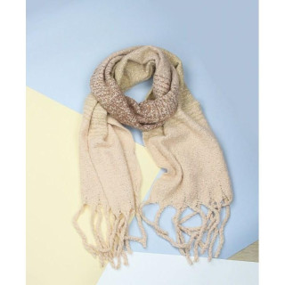 Esarfe elegante de dama roz-maro cu franjuri