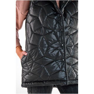 Vesta de dama matlasata de culoare neagra