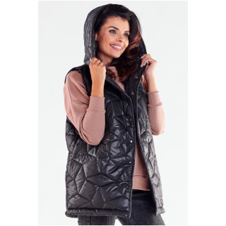Vesta de dama matlasata de culoare neagra