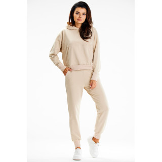 Pantaloni de trening de dama bej