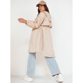 Parka lungă de primăvară bej