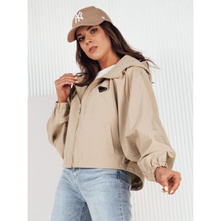 Jachetă oversize de damă bej închis