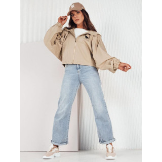 Jachetă oversize de damă bej închis