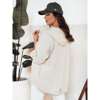 Jachetă largi de damă bej deschis