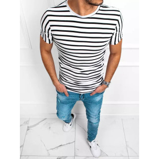 Tricou bărbătesc în dungi cu mâneci scurte