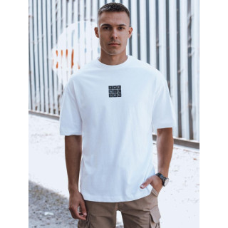 Tricou alb pentru bărbați cu imprimeu mic