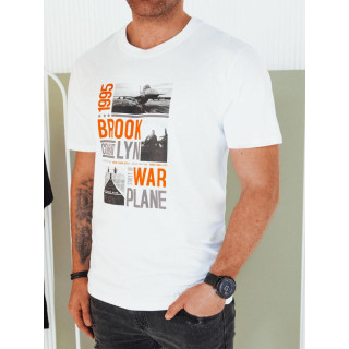 Tricou alb pentru bărbați cu imprimeu