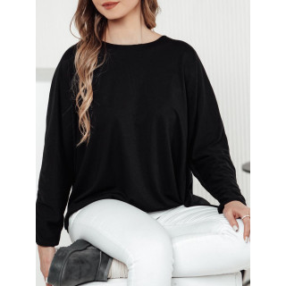 Tricou negru supradimensionat pentru femei RY2705