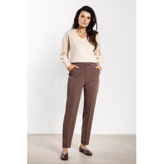Pantaloni țigară pentru femei, maro