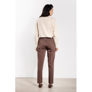 Pantaloni țigară pentru femei, maro